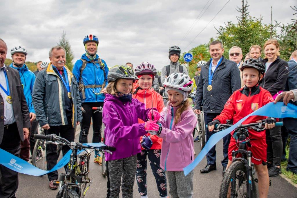 Otwarcie ścieżki rowerowej w gminie Sitkówka-Nowiny